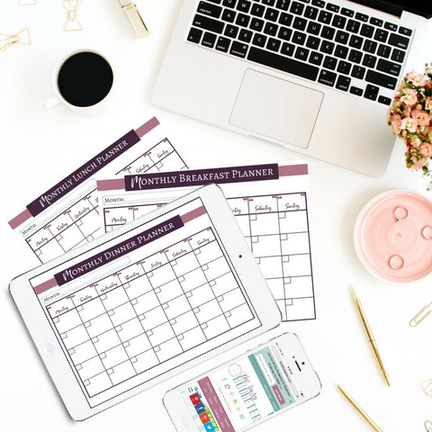 Monthly Meal Planning Printables Bundle