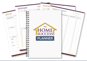 The Home Success Planner- (300 Pages/Cleaning/Meal Planning/Budgeting/Healthy Habits)